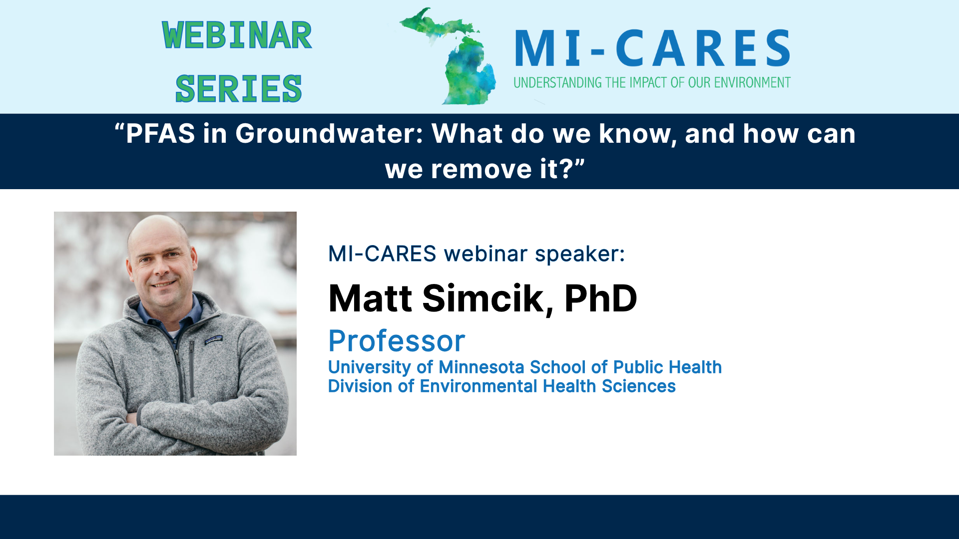 Video: “PFAS in Groundwater: What do we know, and how can we remove it?” teaser image