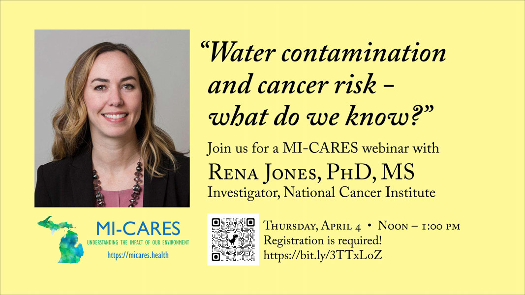 Video: “Water contamination and cancer risk - what do we know?” with Rena Jones, Ph.D., M.S. teaser image
